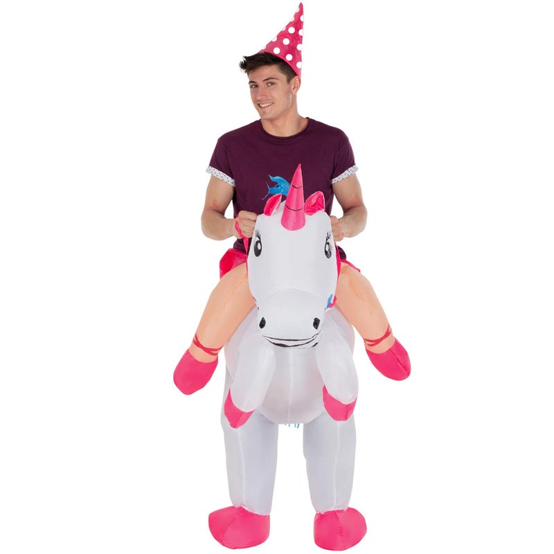 Morphsuits Inflatable Unicorn Costume Adult Size, Blow Up Costume Unicorn Adult, Ride on Unicorn, Inflatable Costume Adult - Image 2